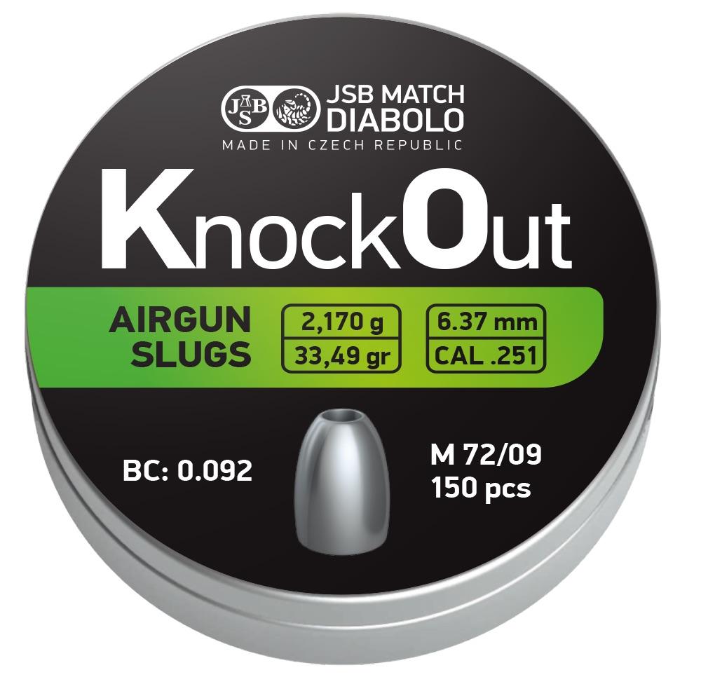 Knock Out Slugs 6,37mm / 150 stuks / Gewicht ; 33,49 Grain - 2,17 Gram. -2737-a